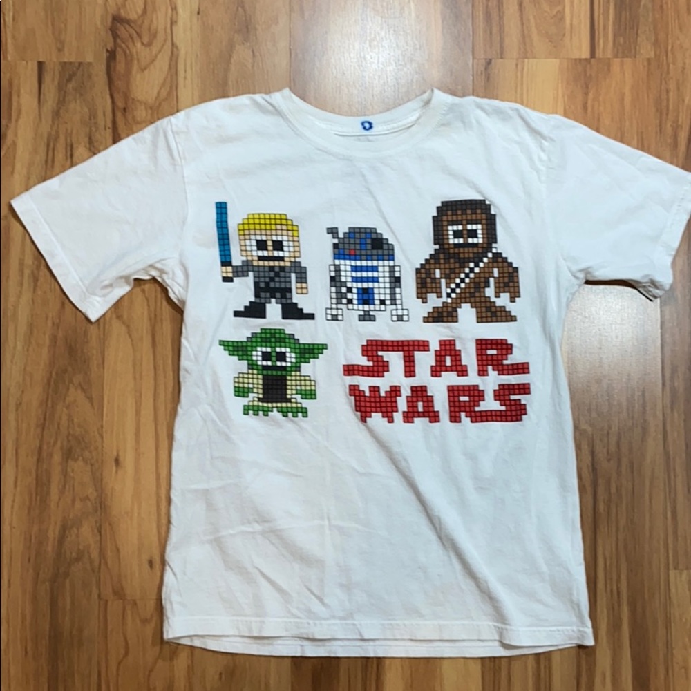 🔥🔥🔥Star Wars Tee Pixel Large White